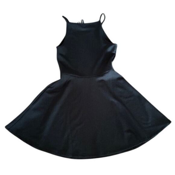 H&M Divided Black Sleeveless Fit & Flare Mini Dress – Size 6 (EUR 36) - Picture 2 of 4